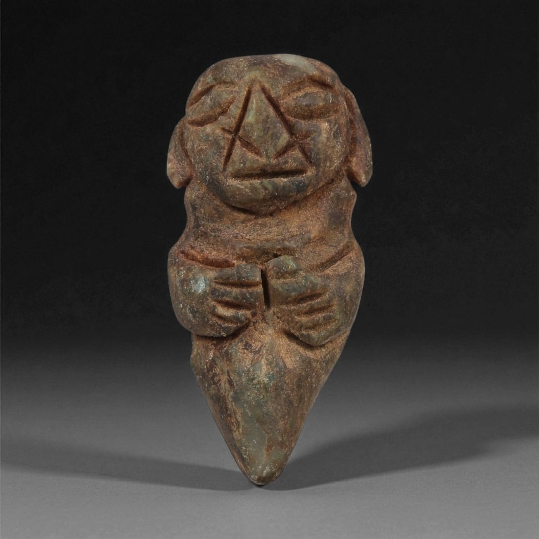 A Taino Carved Stone Idol, Late Pre-Columbian Period, Circa 1000-1500 CE, 79LF (1 of 2)