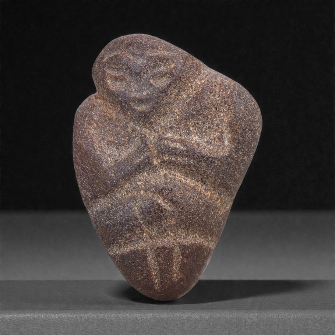 Ancient-Style Stone Anthropomorphic Figurine - Abstract Human Form, 32F (1 of 2)