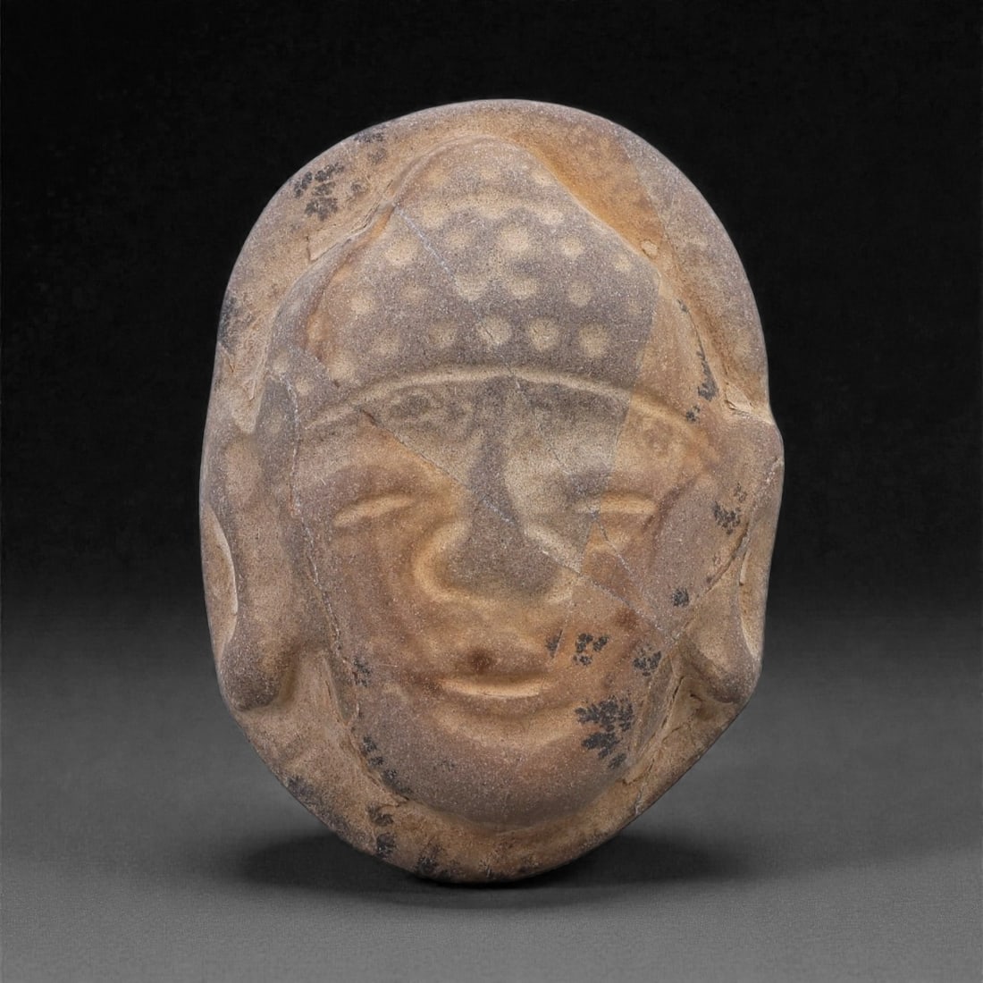 An Eastern Oriental Stone Monk Relief, 7G (1 of 2)