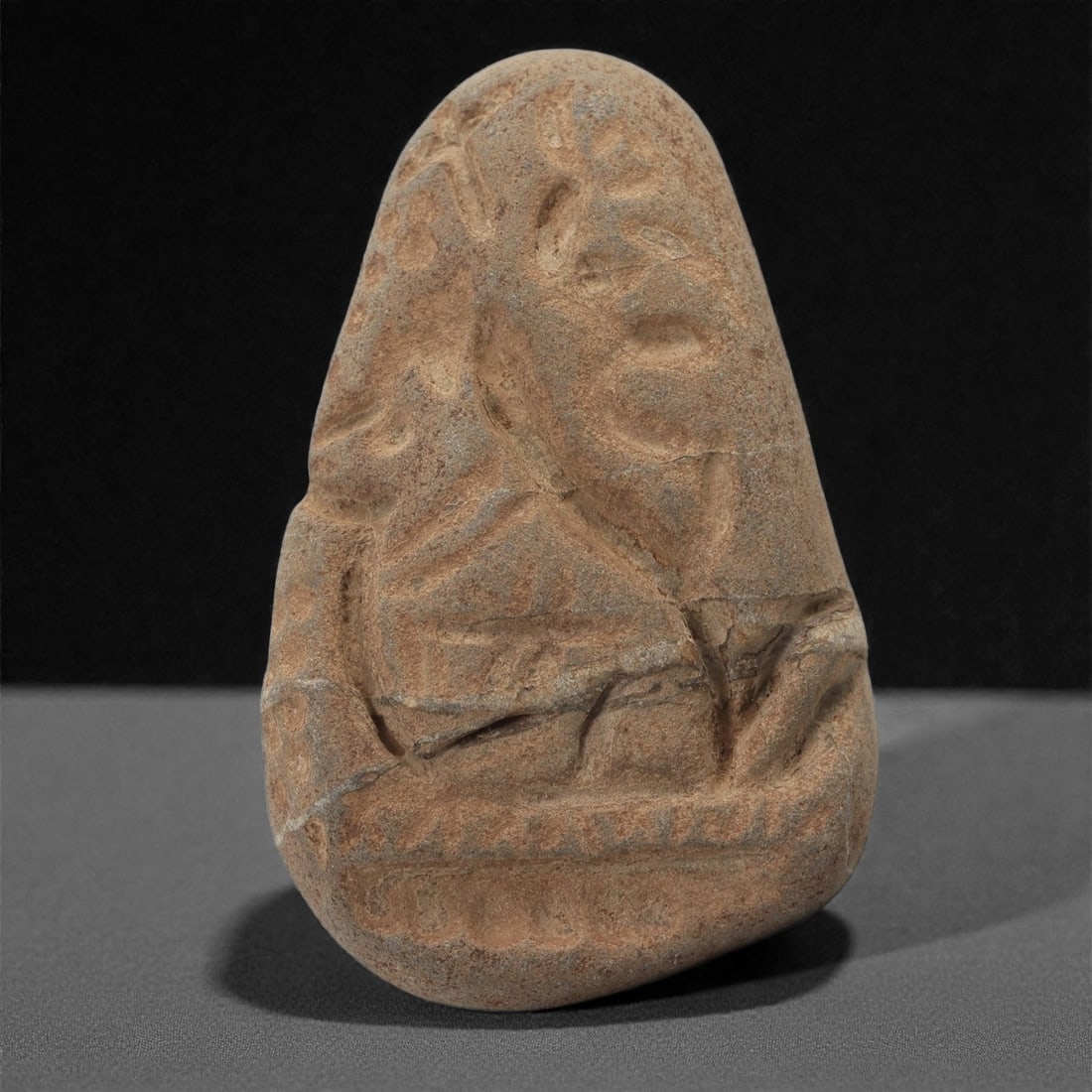 A Byzantine Stone Relief with Standing Figure, 10th-12th Century, 19C (1 of 2)