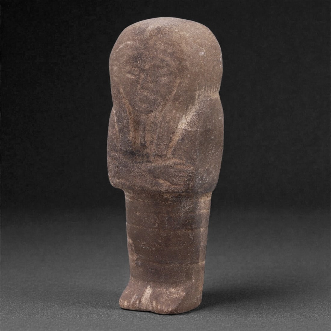 Egyptian Revival Stone Idol - Mummiform Figure, 15G (1 of 3)