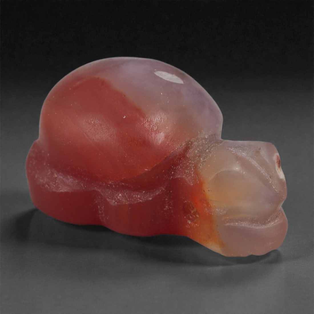 A Near Eastern Carnelian Tortoise Amulet, 1st Millennium BCE, 62A (1 of 2)