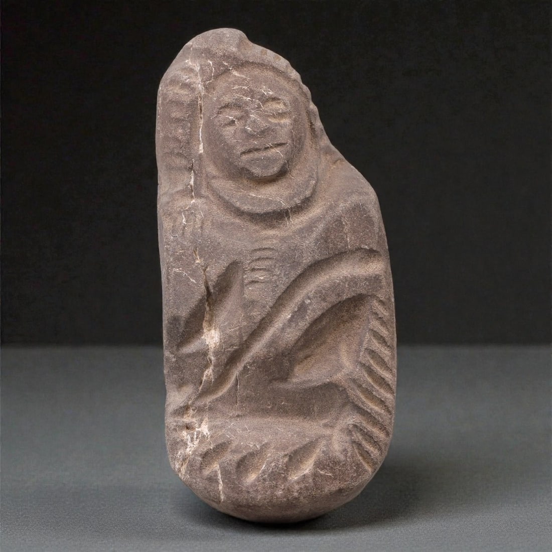 A Japanese Stone Buddhist Figure, Edo Period, 18th-19th Century, 26R (1 of 2)