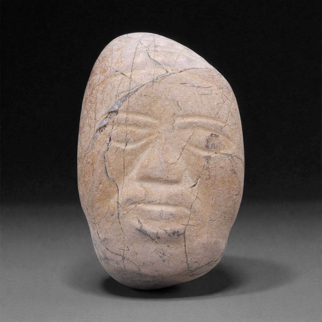 Ancient Stone Bust - Abstract Human Figure, 18G (1 of 2)