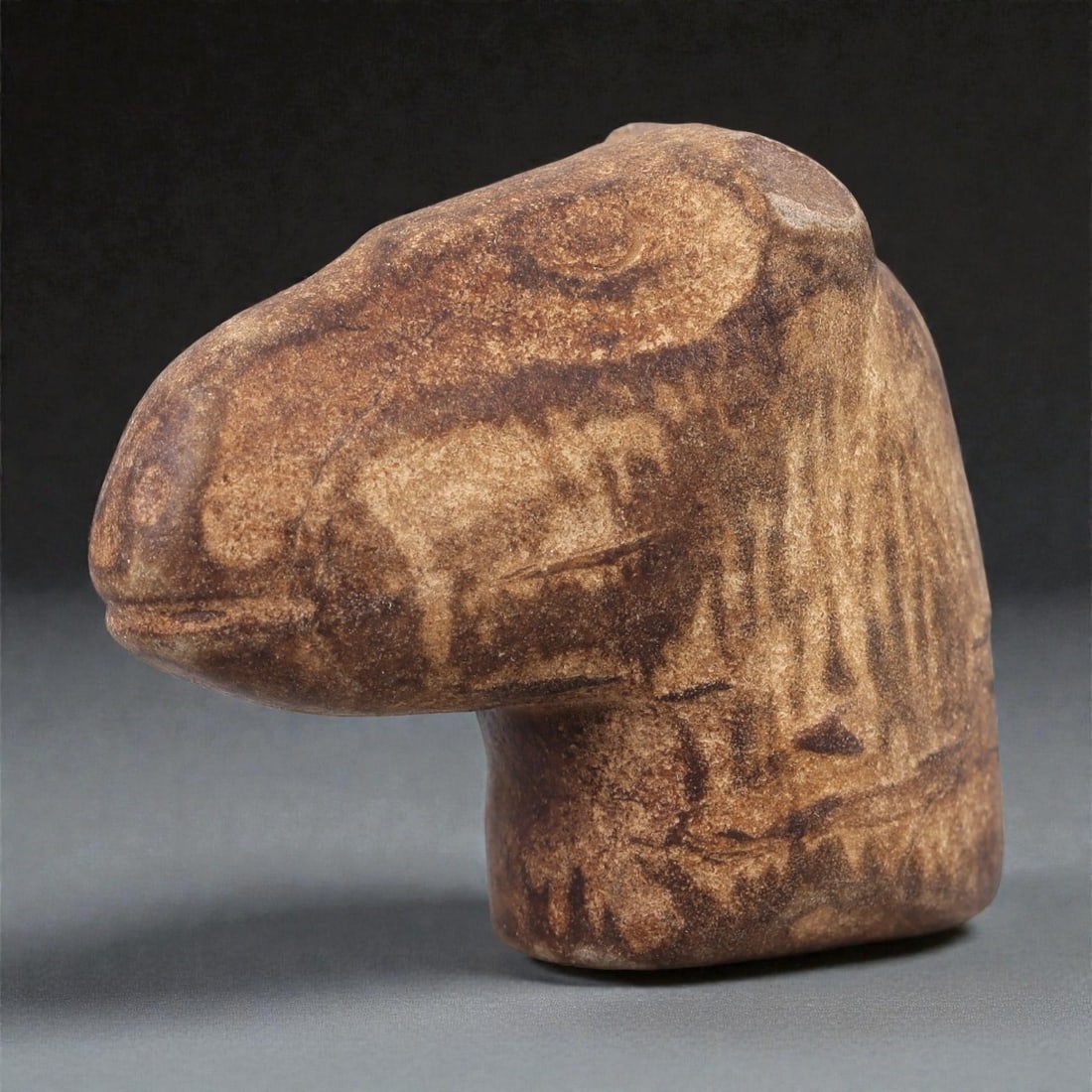 A Near Eastern Stone Zoomorphic Head, Circa 3rd-2nd Millennium BCE, 15R (1 of 3)