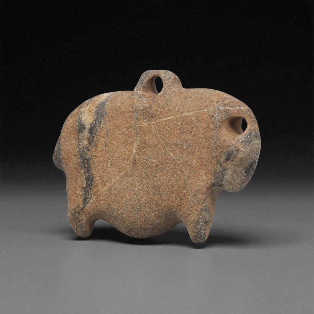 A Near Eastern Stone Zoomorphic Pendant, 3rd Millennium BCE, 27LF (1 of 2)