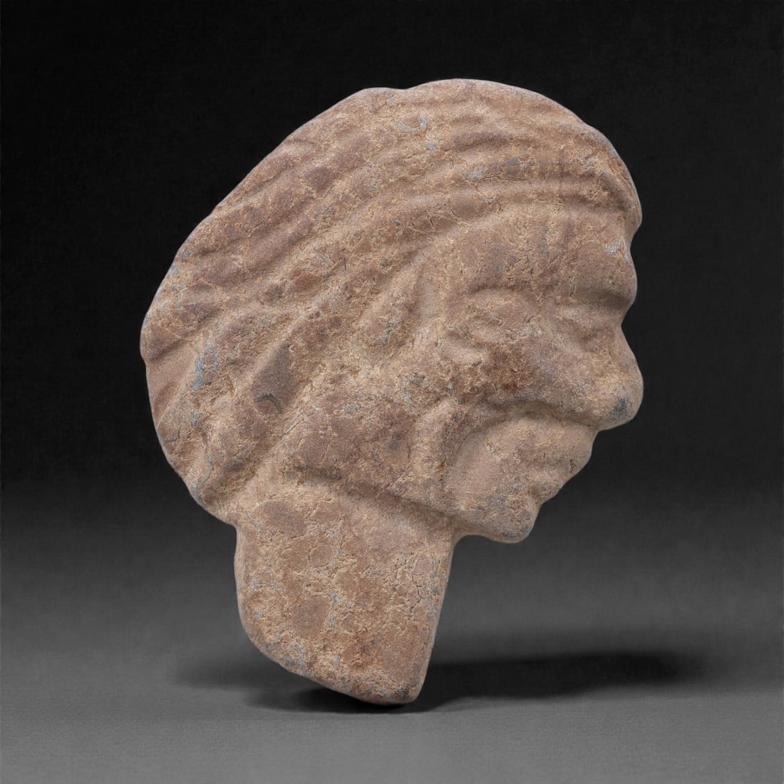 Ancient Stone Maskette - Anthropomorphic Ritual Figurine, 97F (1 of 2)