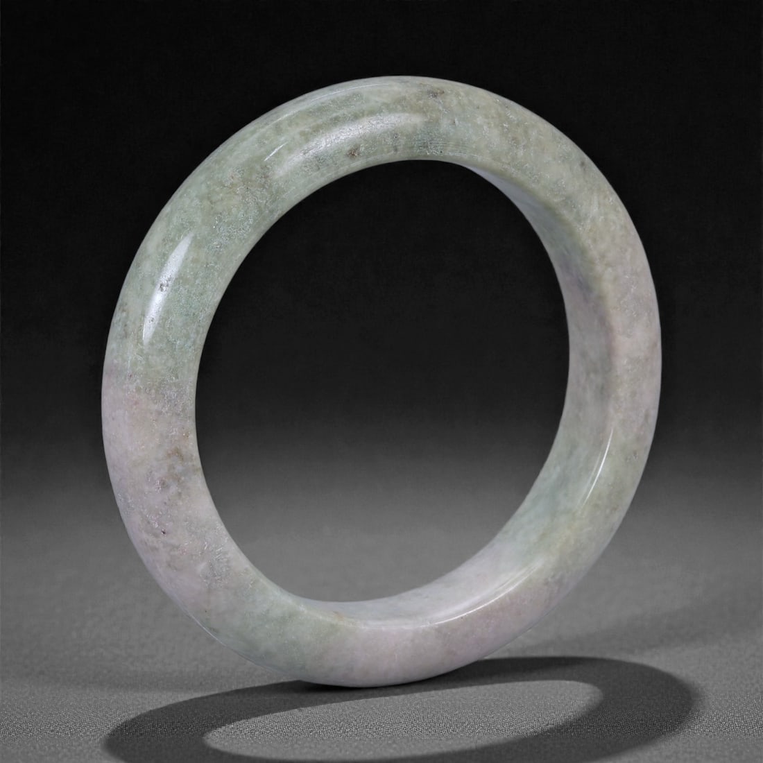 A Chinese Jadeite Bracelet Bangle, 5.7cm Inner Diameter, 8WE (1 of 2)
