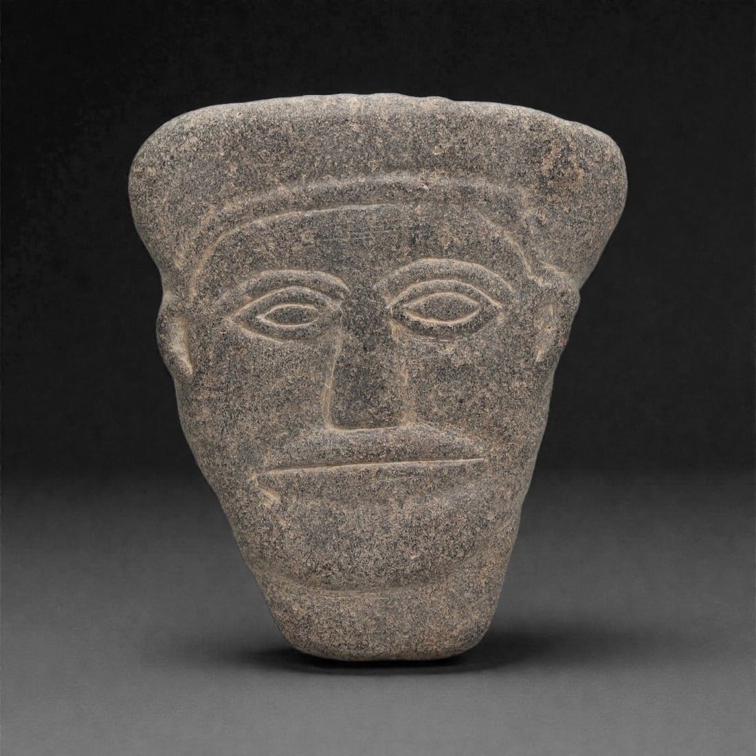 A Sino-Siberian Stone Anthropomorphic Plaque, Late 1st Millennium BCE, 12LQ (1 of 2)