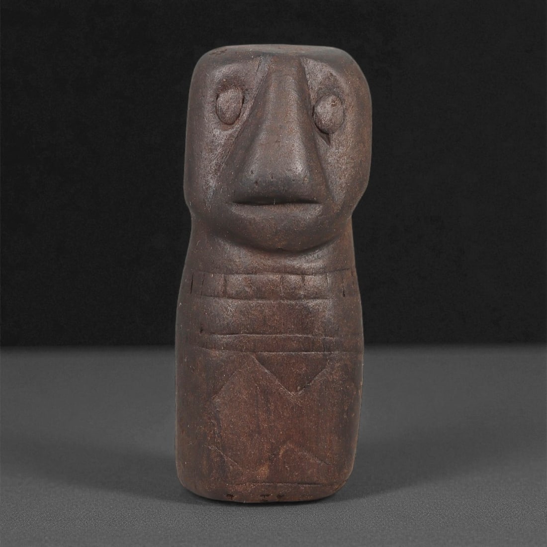 A Wooden Anthropomorphic Figurine, 19th-Early 20th Century, 93LD (1 of 2)
