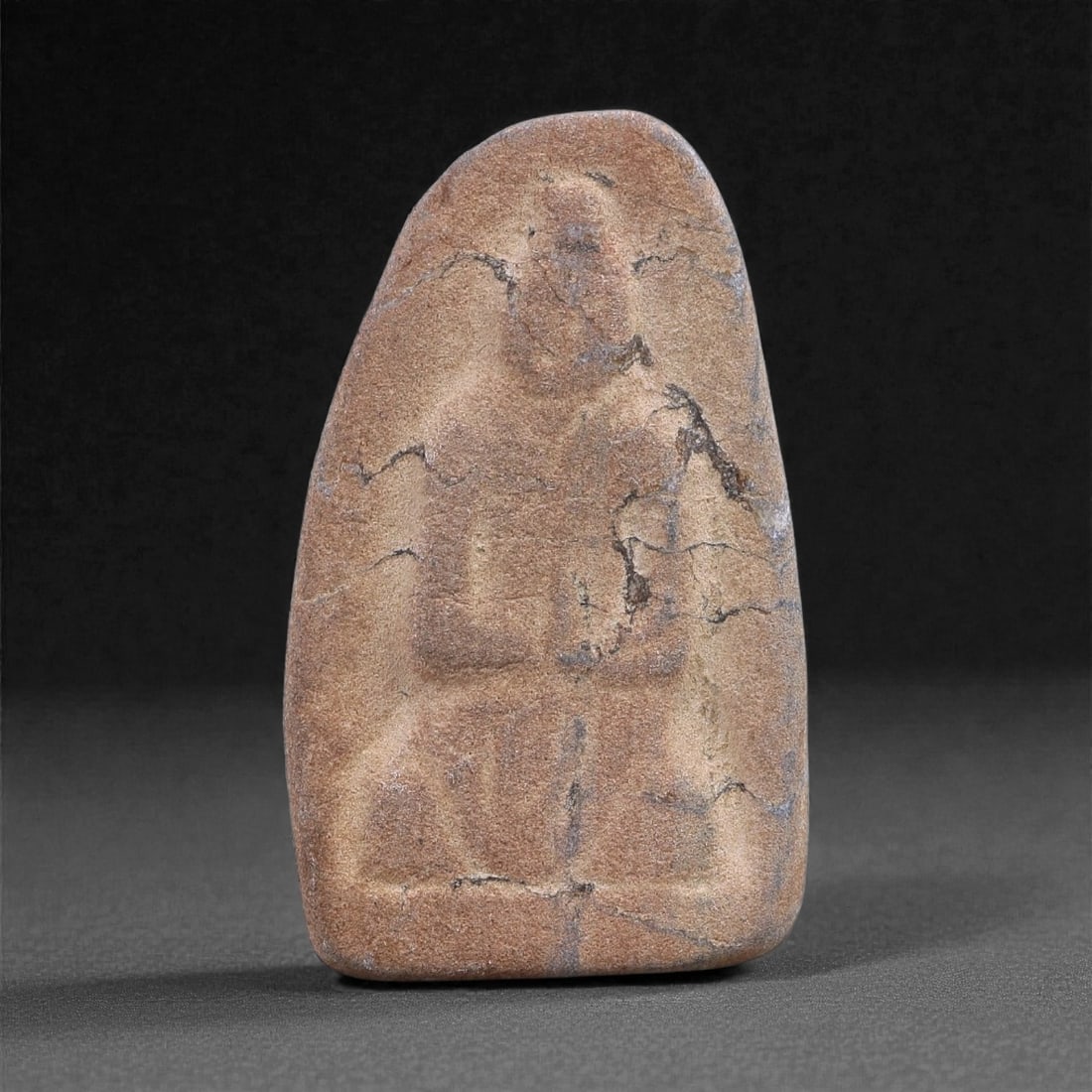 An Eastern Oriental Stone Monk Figure, 32G (1 of 2)