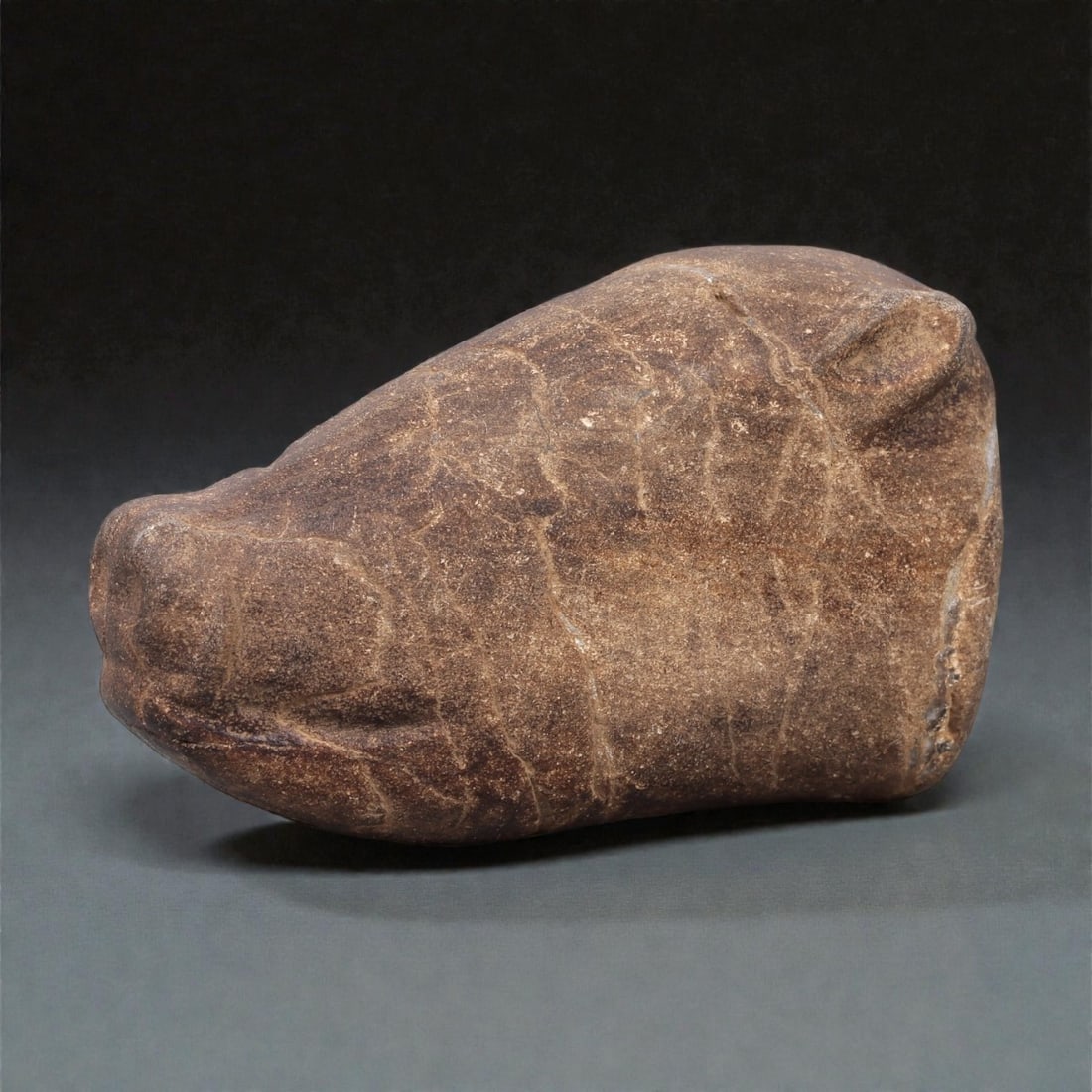 A Near Eastern Stone Zoomorphic Head, Circa 3rd-2nd Millennium BCE, 30R (1 of 2)
