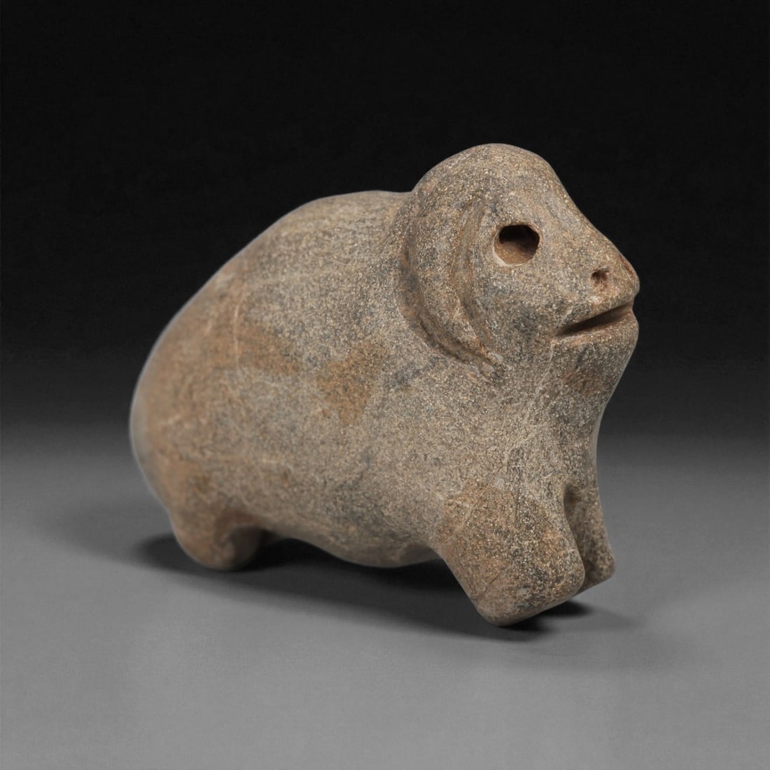 A Near Eastern Stone Ram Figurine, 3rd-2nd Millennium BCE, 75LA (1 of 2)