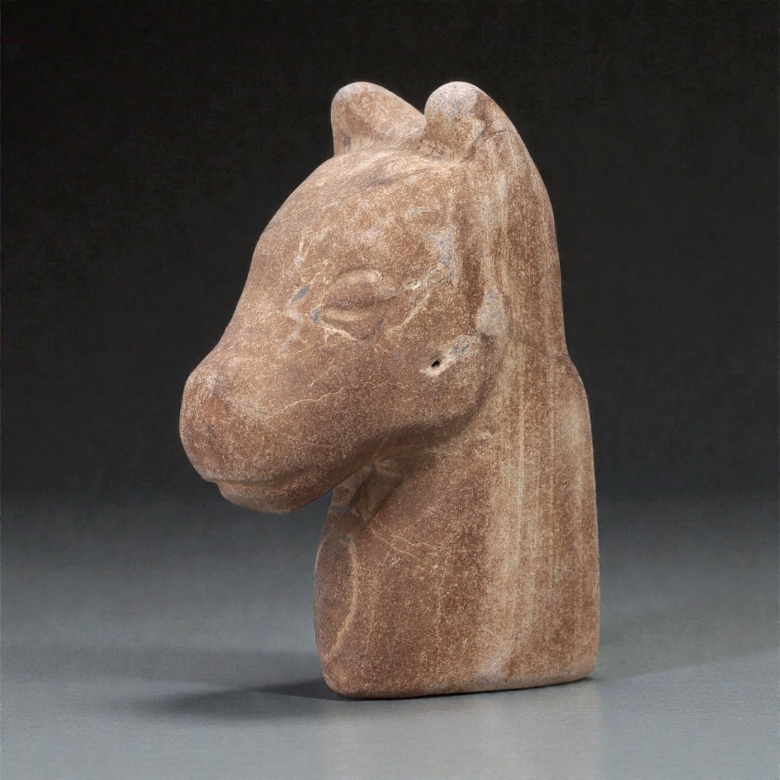 A Near Eastern Stone Zoomorphic Head, Circa 3rd-2nd Millennium BCE, 1R (1 of 3)