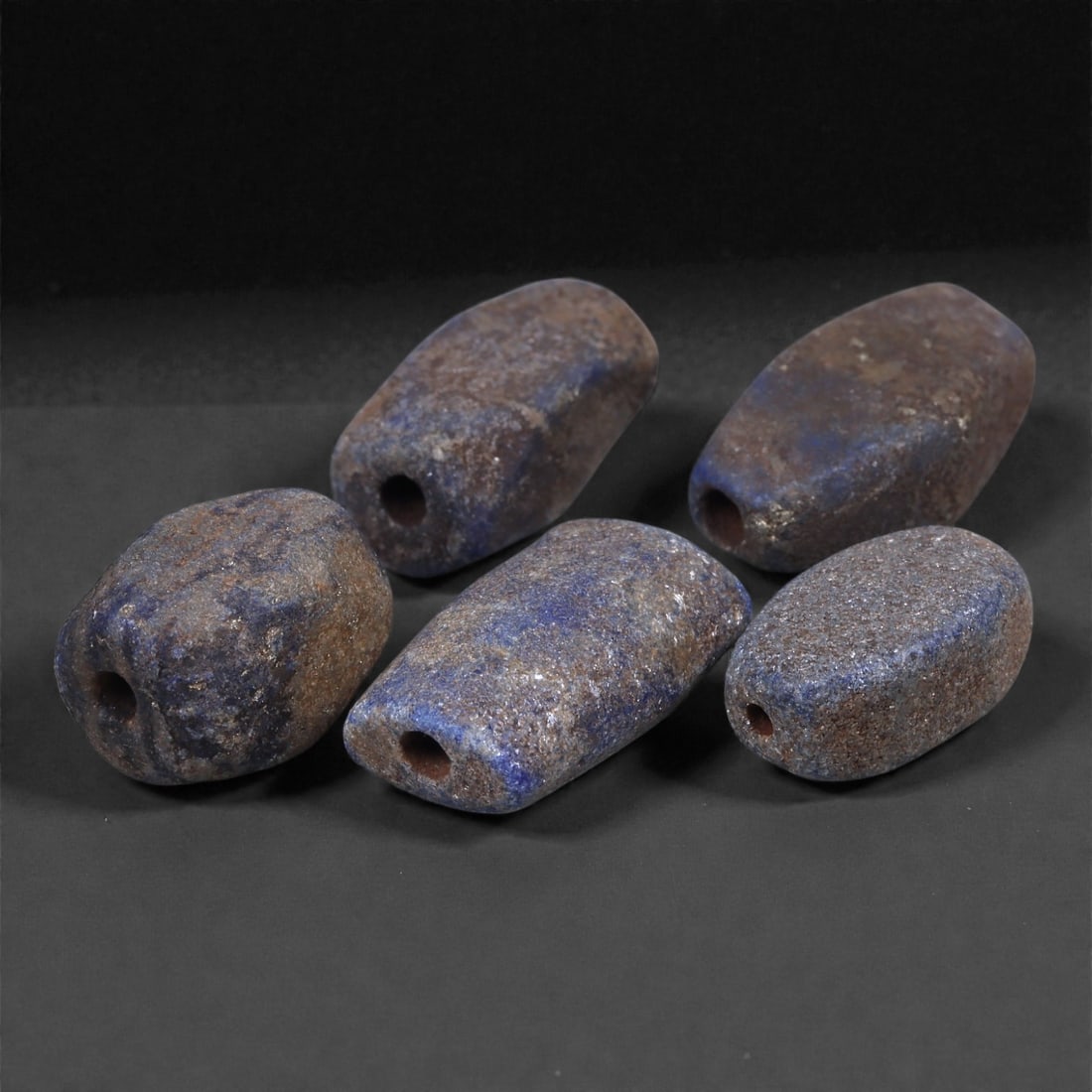 A Near Eastern Akkadian Lapis Lazuli Bead Lot, circa 2334-2154 BCE, 1.5-1.8cm, 60Y (1 of 1)