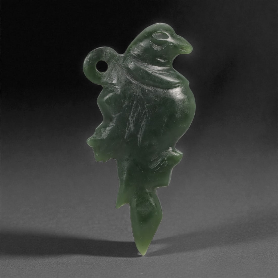 An Islamic Jade Bird Amulet, Medieval Period, 12th-14th Century CE, 86LP (1 of 2)