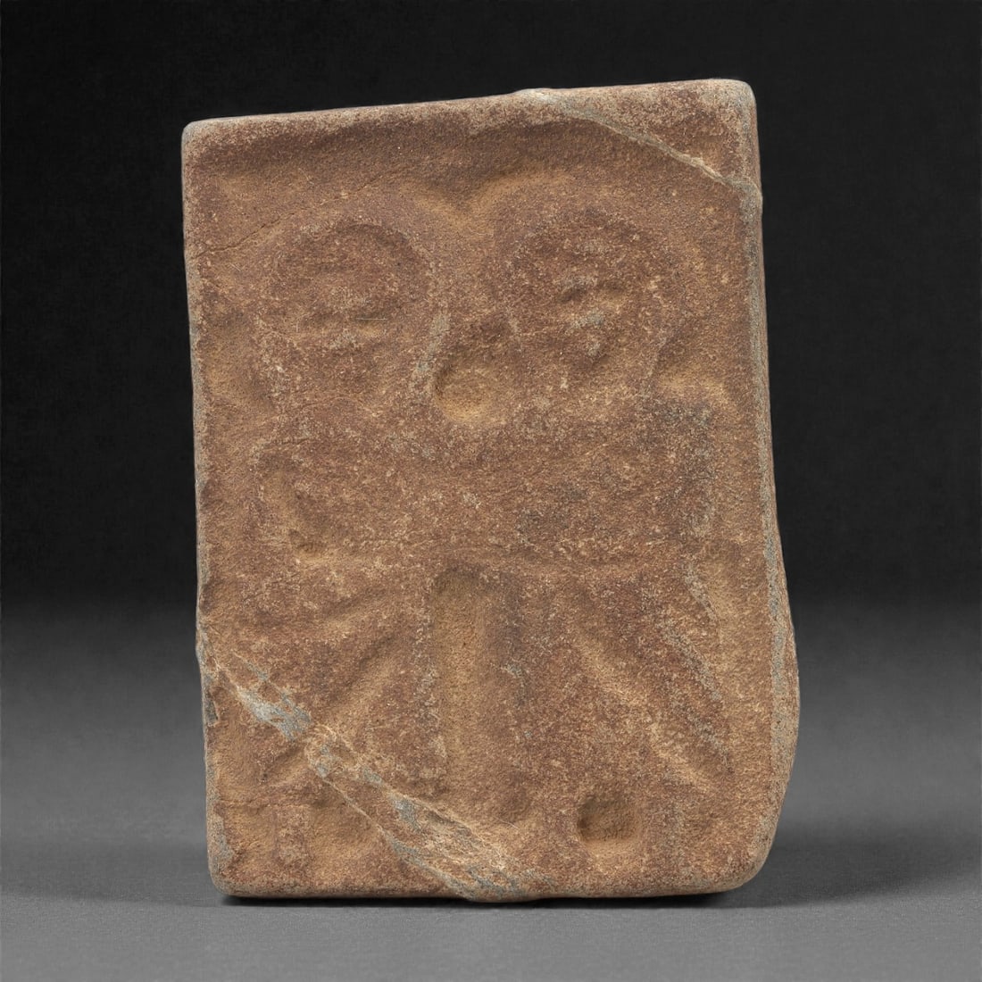 A Byzantine Stone Relief with Two Figures, 10th-12th Century, 36C (1 of 2)