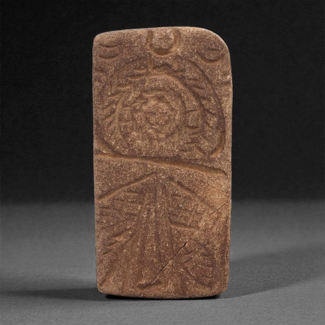 A Byzantine Stone Relief with Winged Figure, 10th-12th Century, 30C (1 of 2)