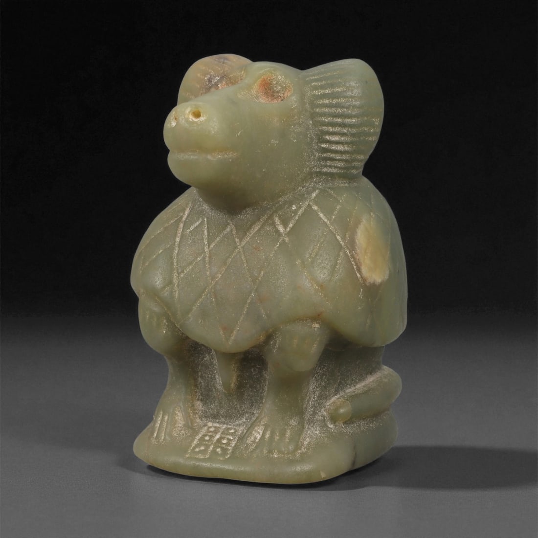 An Egyptian Serpentine Baboon, Possibly Late Period, 1st Millennium BCE, 100LE (1 of 3)