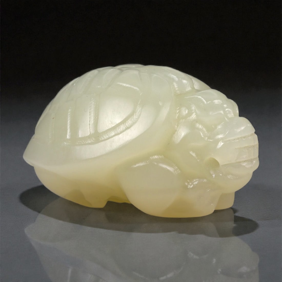 A Chinese Nephrite Jade Bixi Figure, 20th Century, 81FA (1 of 3)