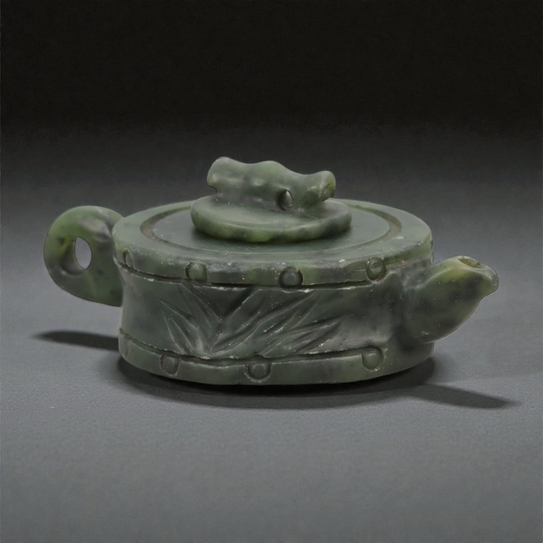 A Chinese Nephrite Jade Teapot, 20th Century, 100FA (1 of 3)