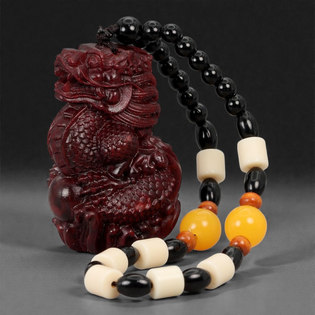 A Chinese Wood Dragon Carving, 20th Century, 68YB (1 of 2)