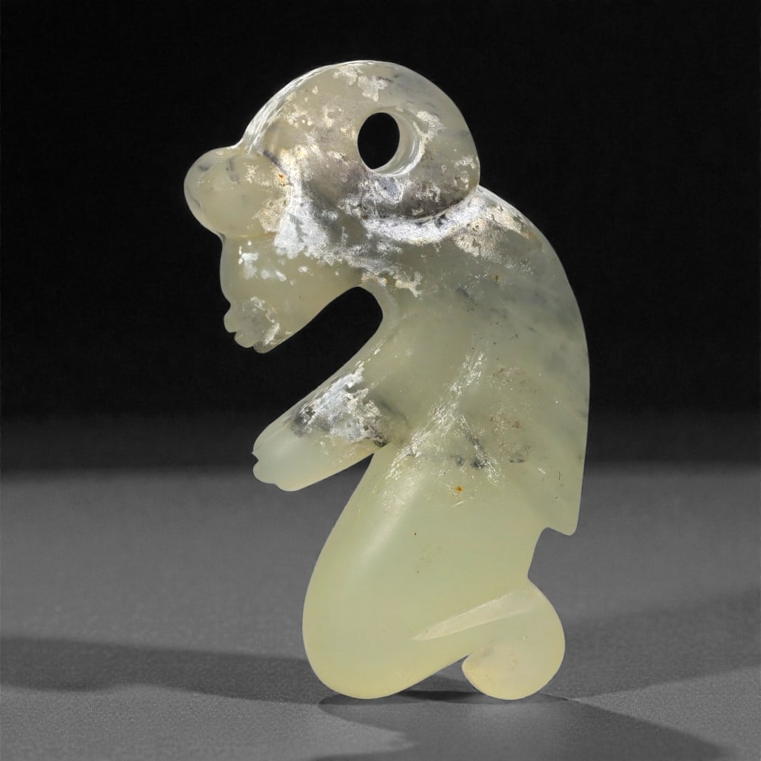 Chinese Jade Anthropomorphic Pendant - Carved Figure 6.7cm, 91ZC (1 of 2)