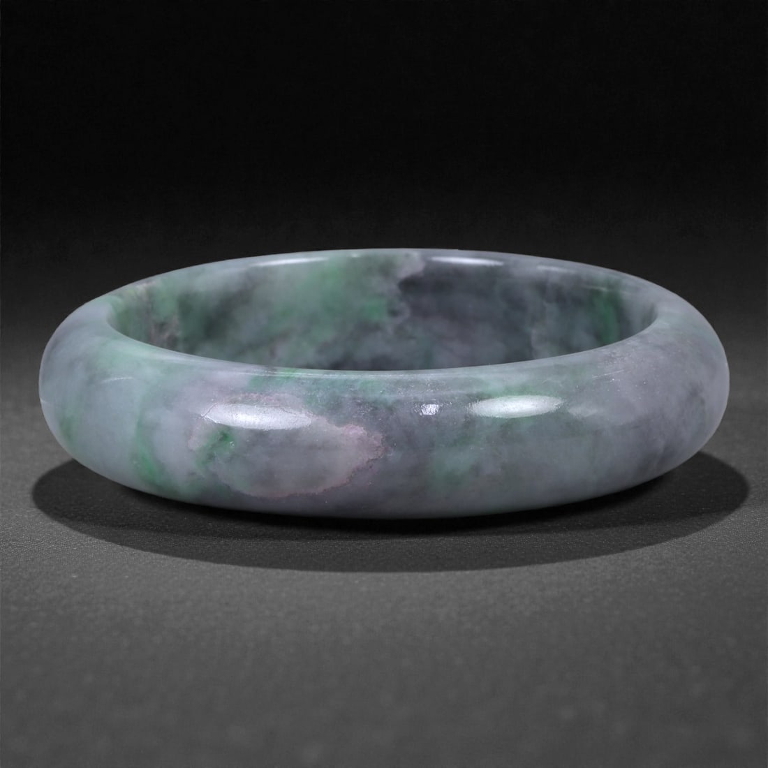 A Chinese Jadeite Bracelet Bangle, 5.6cm Inner Diameter, 10WE, 10WE (1 of 2)