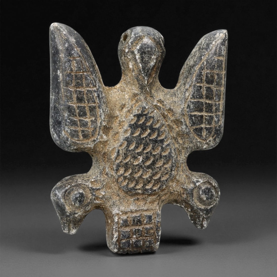 Ancient Akkadian Schist Eagle Amulet, c. 2300-2100 BCE, 6.3cm, 25ER (1 of 2)