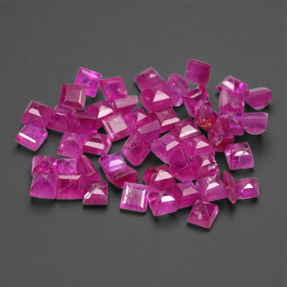 5.00 Carats Bright Pink Ruby Princess Parcel - Natural Loose Gemstones, 17XB (1 of 1)