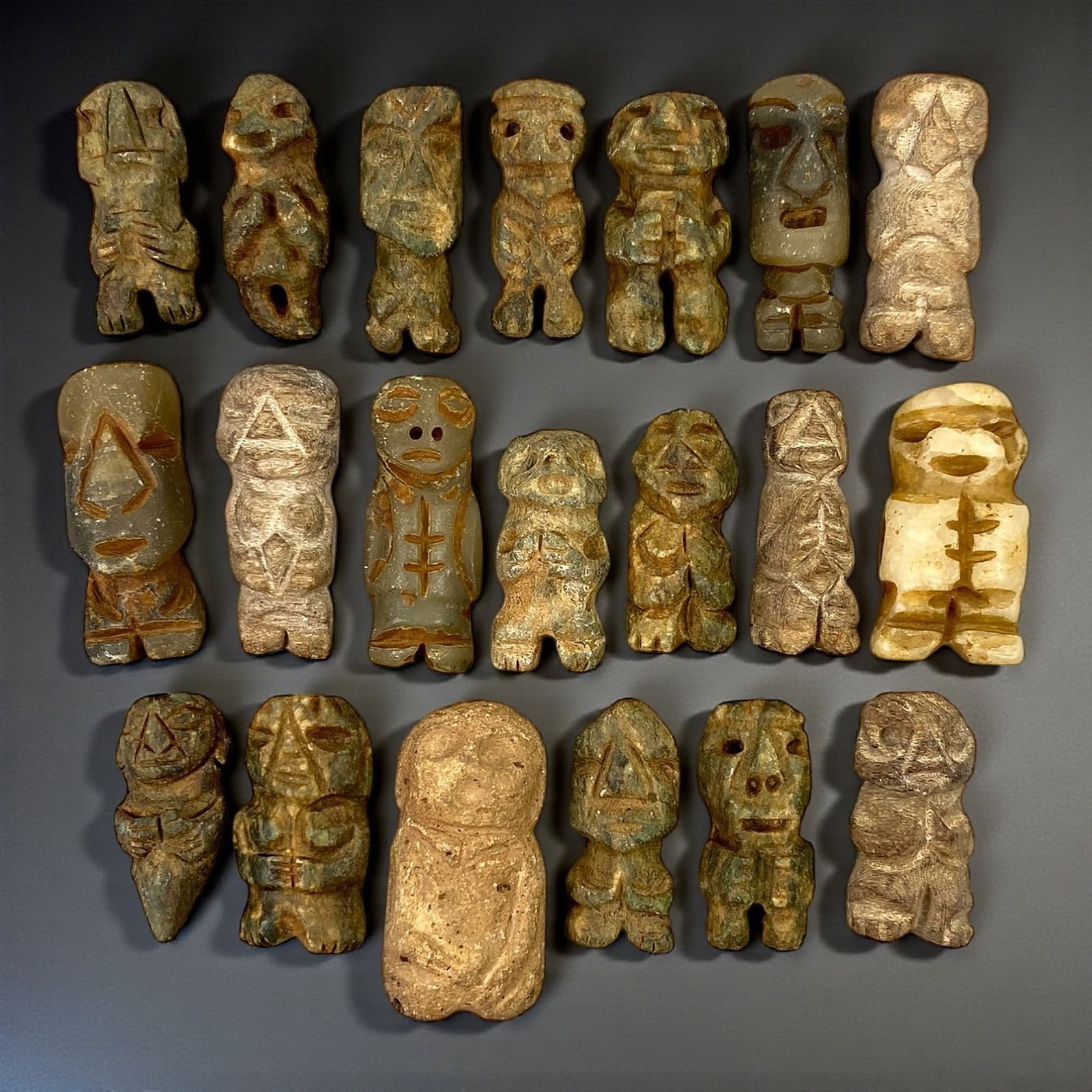 A Group of Taino Stone Anthropomorphic Idols, Late Pre-Columbian Period, Circa 1000-1500 CE, 67V (1 of 2)