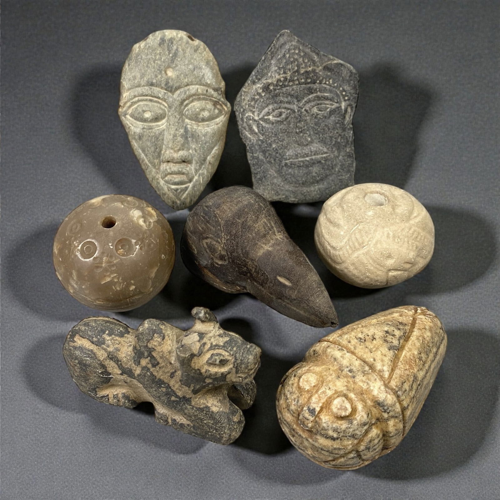 A Near Eastern Stone Amulet and Figurine Group, 3rd-1st Millennium BCE, 49W (1 of 1)