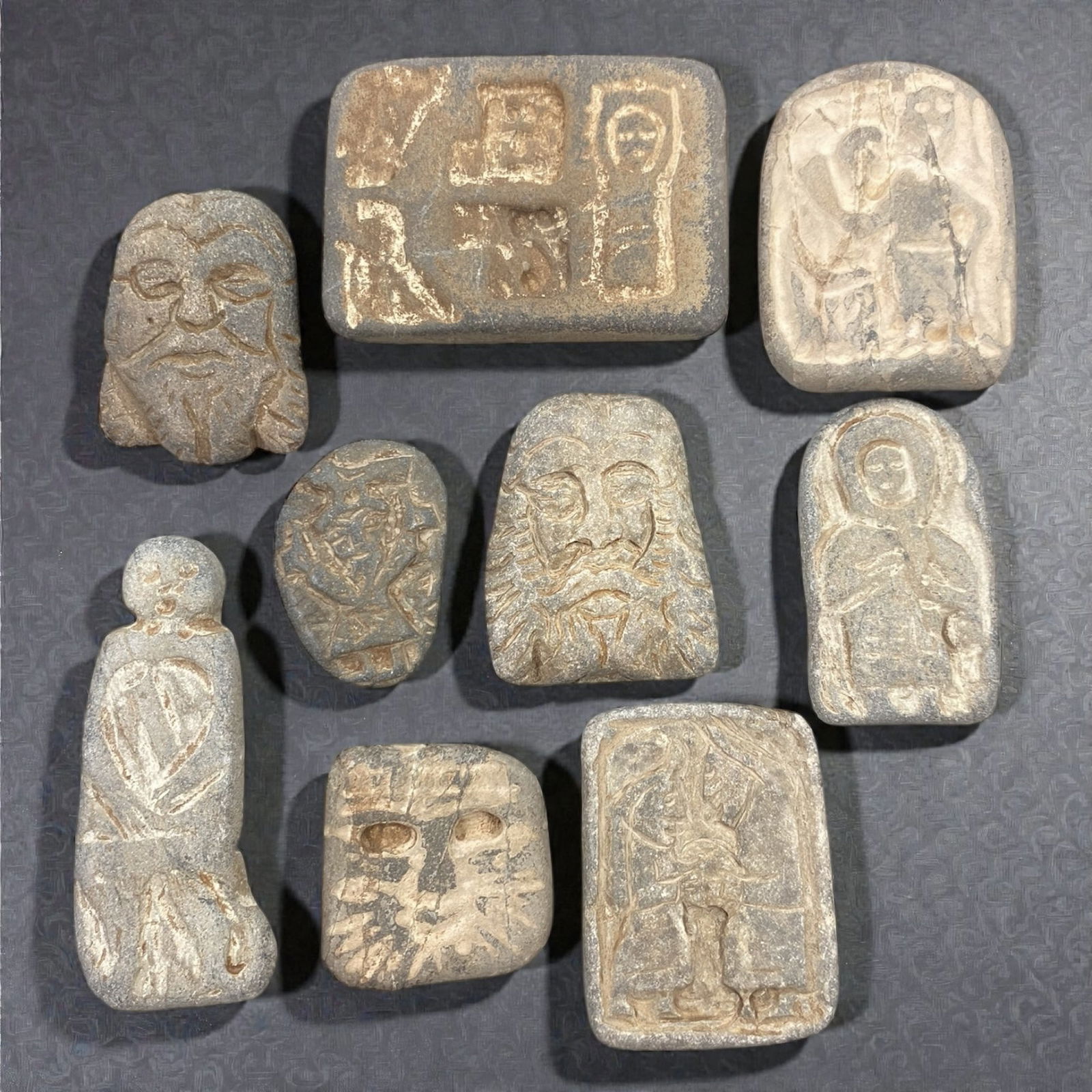 A Group of Medieval Christian Stone Devotional Objects, 12th-15th Century, 66XJ (1 of 1)