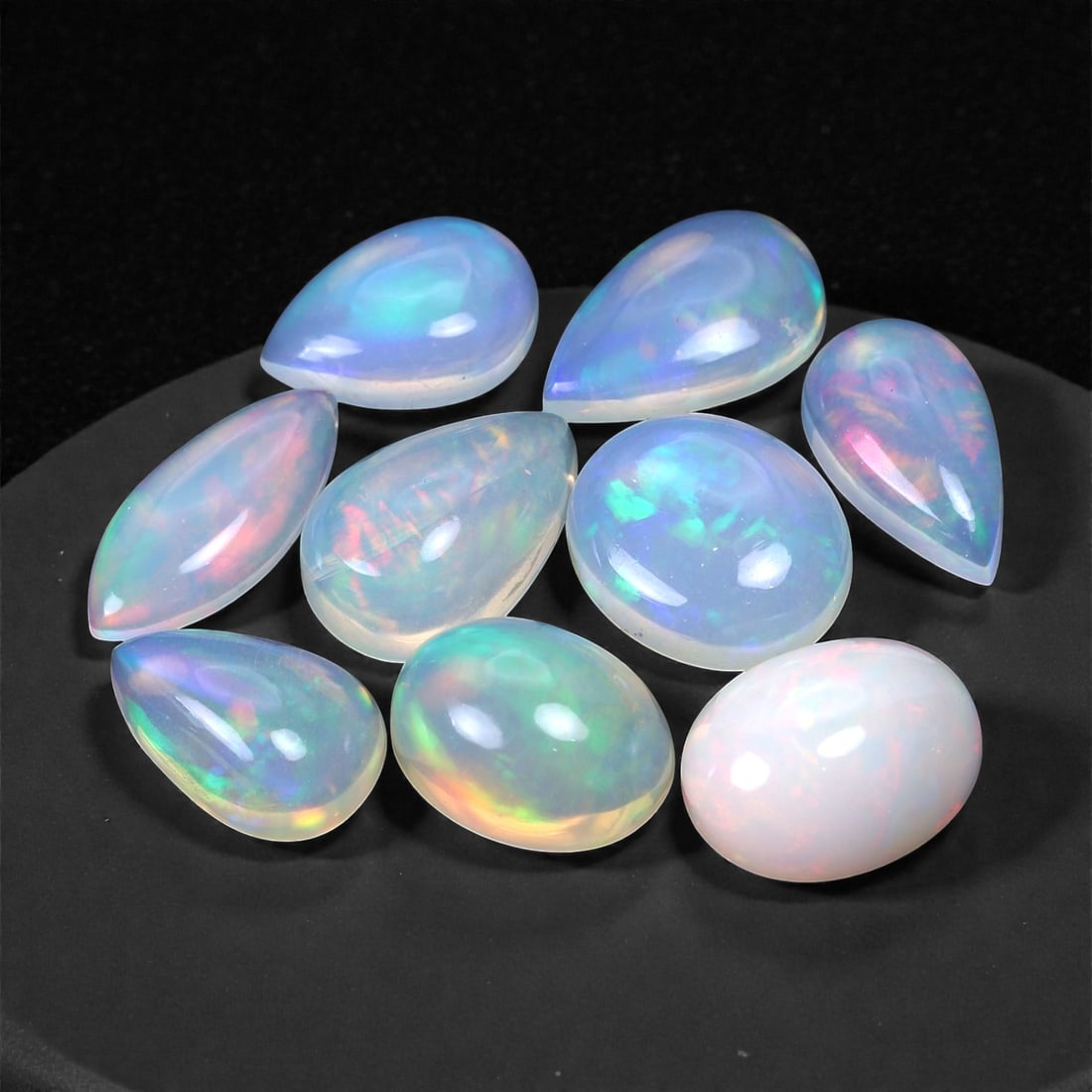 21.46 Carats Vibrant Pear Opal Parcel - Natural Ethiopian Stones, 11-14mm, 82XH (1 of 1)