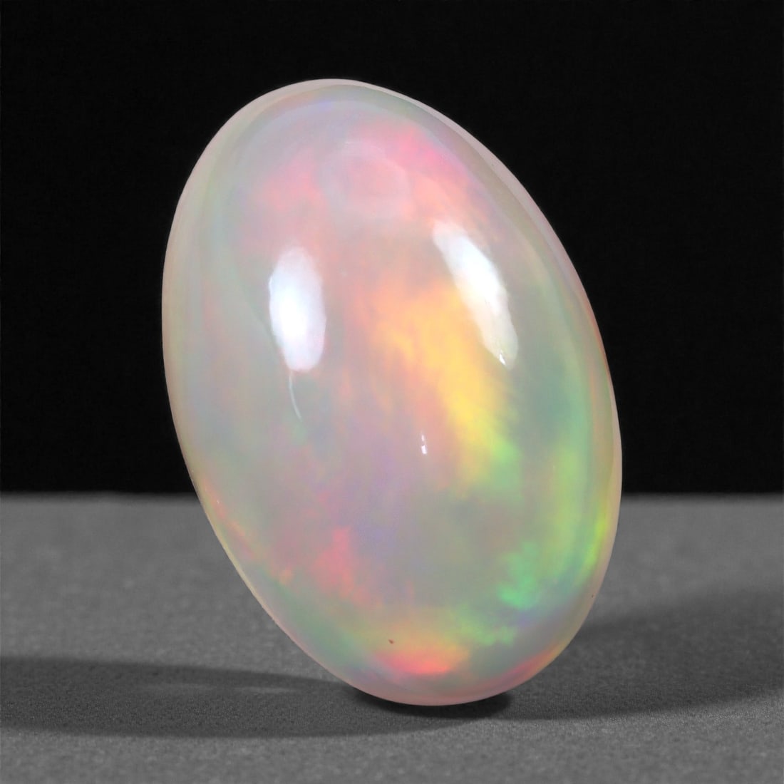 7.80 Carats High-Domed Cabochon Opal - Natural Ethiopian Stone 15.4x10.4x8.7mm, 10XH (1 of 2)