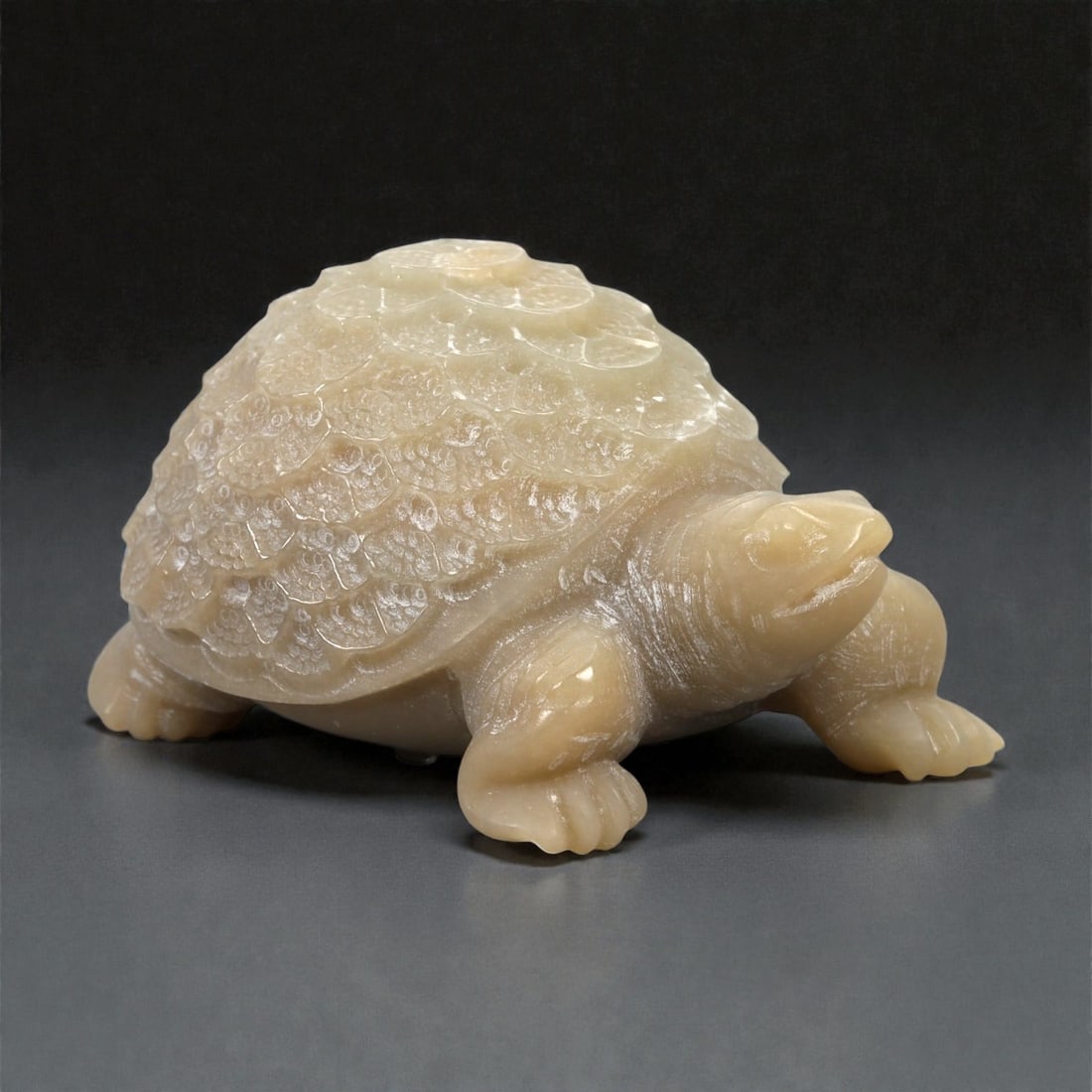 A Chinese Hetian Nephrite Jade Tortoise Carving, 20th Century, 60FB (1 of 4)