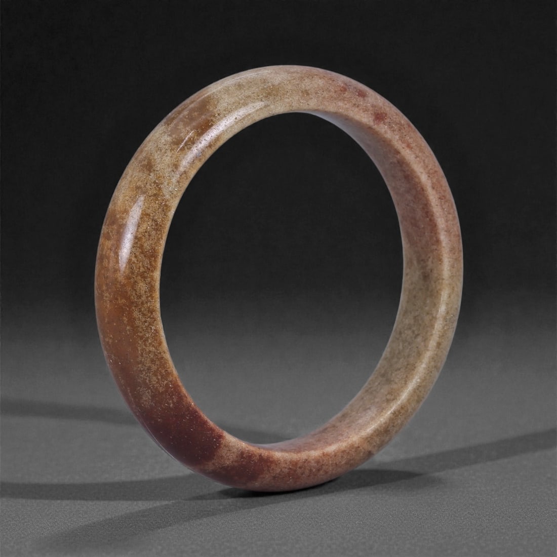 A Chinese Jadeite Bracelet Bangle, 5.3m Inner Diameter, 17WE (1 of 2)