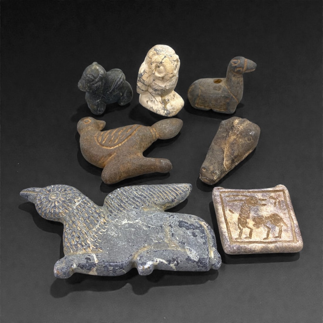 A Near Eastern Schist Amuletic and Figurative Group, Late 3rd-Early 2nd Millennium BCE, 2Z (1 of 1)