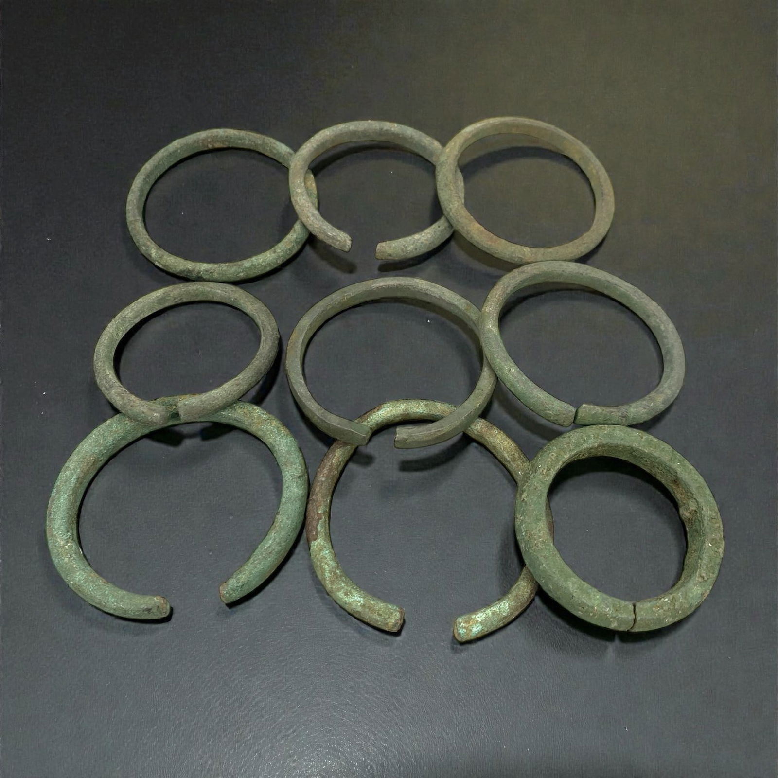 A Roman Bronze Bracelet Group, 1st-4th Century CE, 78W (1 of 1)