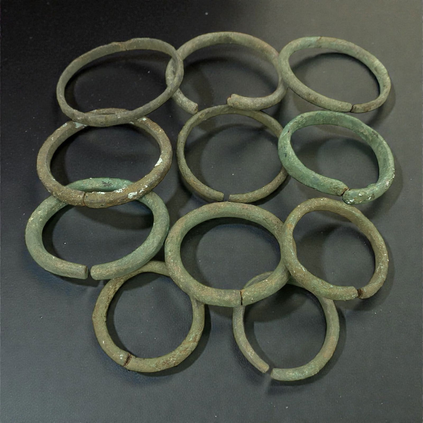 A Roman Bronze Bracelet Group, 1st-4th Century CE, 79W (1 of 1)