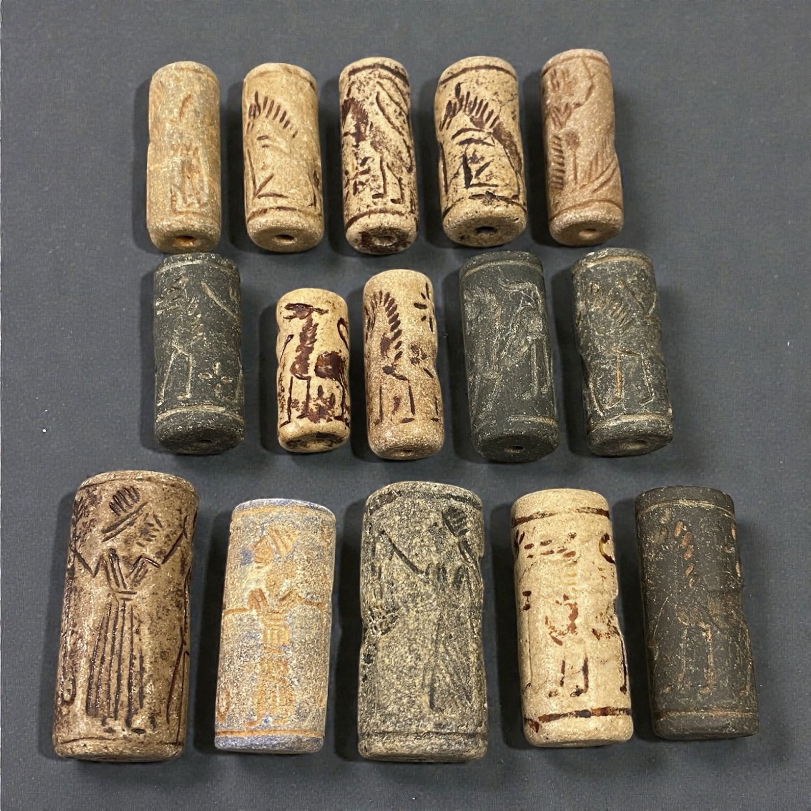 A Group of Near Eastern Stone Cylinder Seals, Mesopotamia, 3rd-2nd Millennium BCE, 45W (1 of 1)
