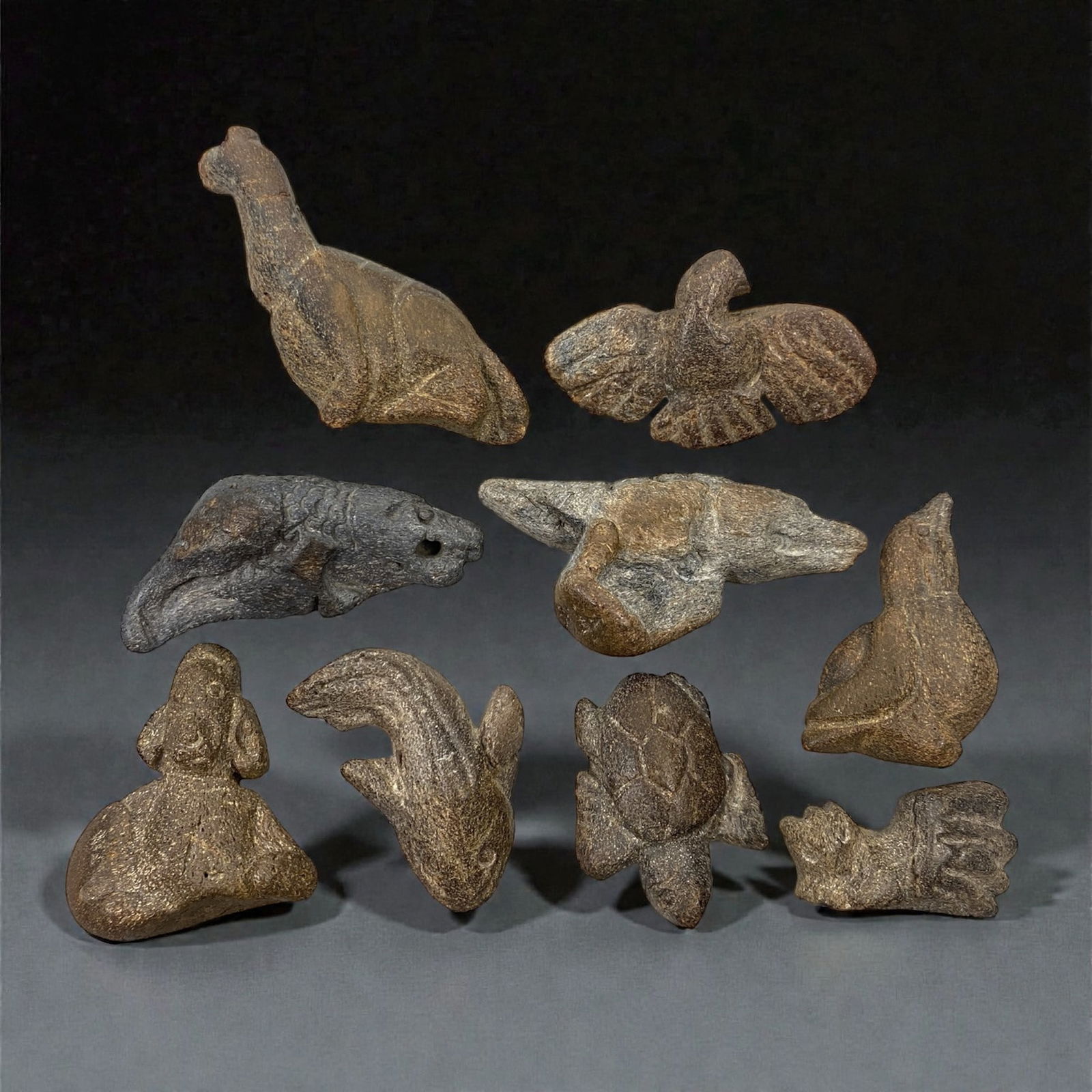 A Group of Near Eastern Stone Zoomorphic Figurines, 3rd-2nd Millennium BCE, 45XJ (1 of 1)
