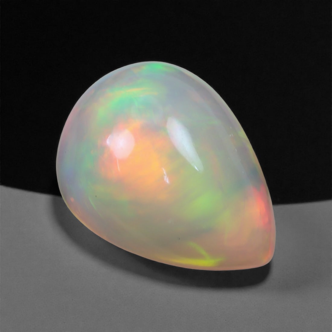 4.83 Carat Ethiopian Welo Opal - Pear Cabochon 15 x 11 x 6.5 mm, 32XH (1 of 2)