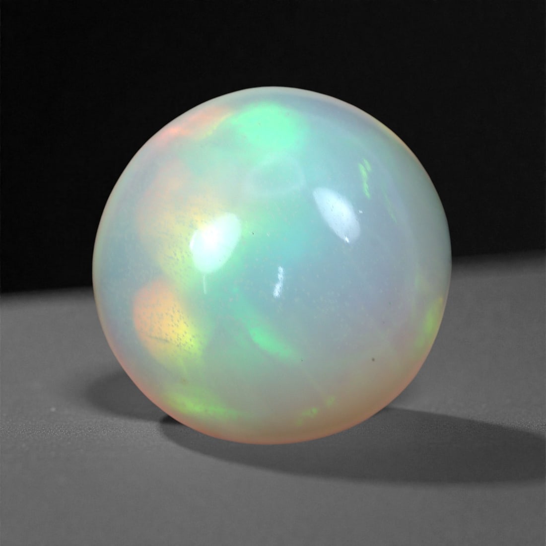 4.45 Carats Glow Mint Welo Opal - Natural Ethiopian Gemstone 12x7mm, 24XH (1 of 2)