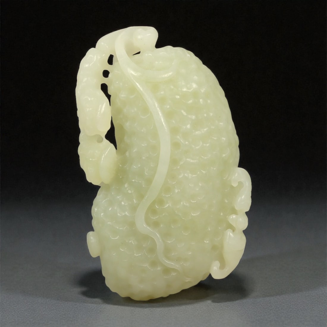 A Chinese Jade Fruit Carving, 20th Century, 16YA (1 of 2)