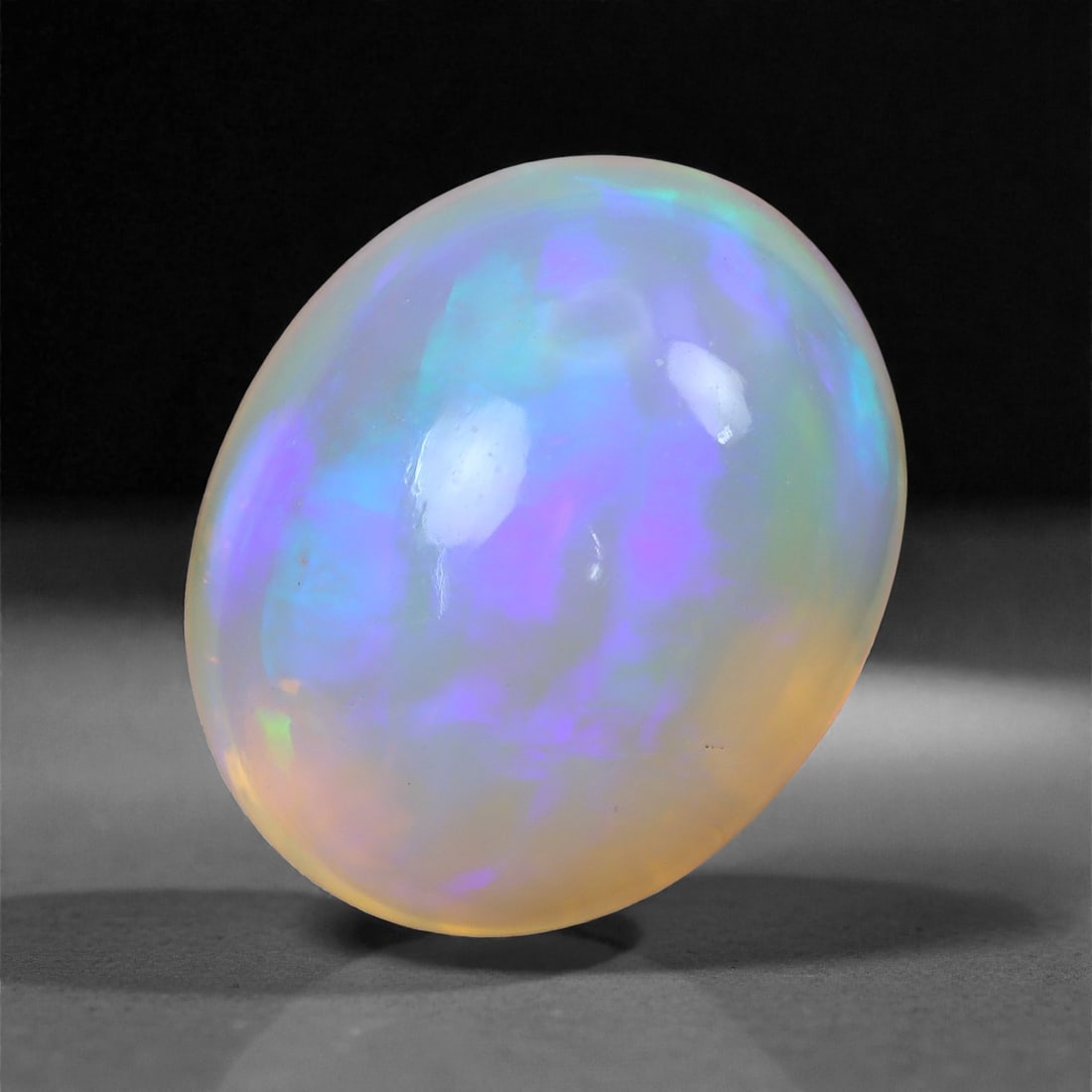 3.94 Carats Electric Violet Welo Opal - Natural Ethiopian Gemstone 11.9x9.6x7.3mm, 40XH (1 of 2)