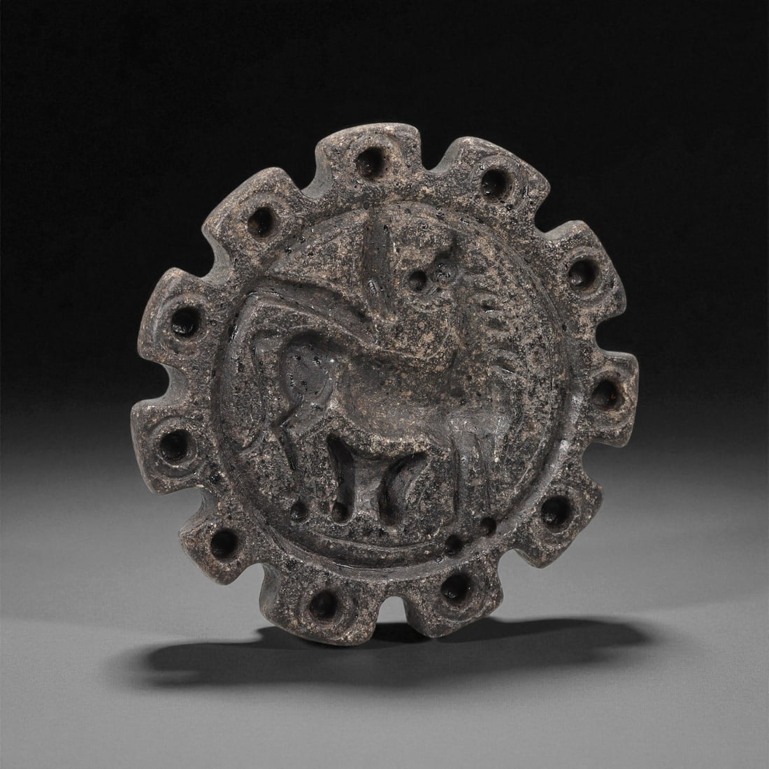 An Indo-Parthian Stone Stamp Seal, 1st Century BCE-1st Century CE, 66LE (1 of 2)