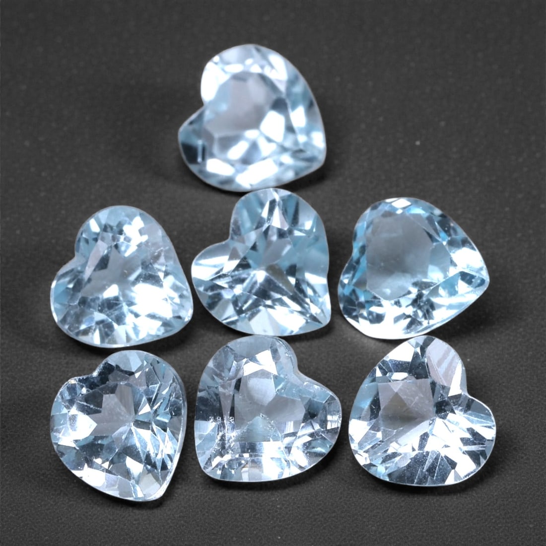 6.55 Carats Light Blue Topaz Parcel - Natural Brazilian Stones, 5.8-6mm, 97XH (1 of 1)