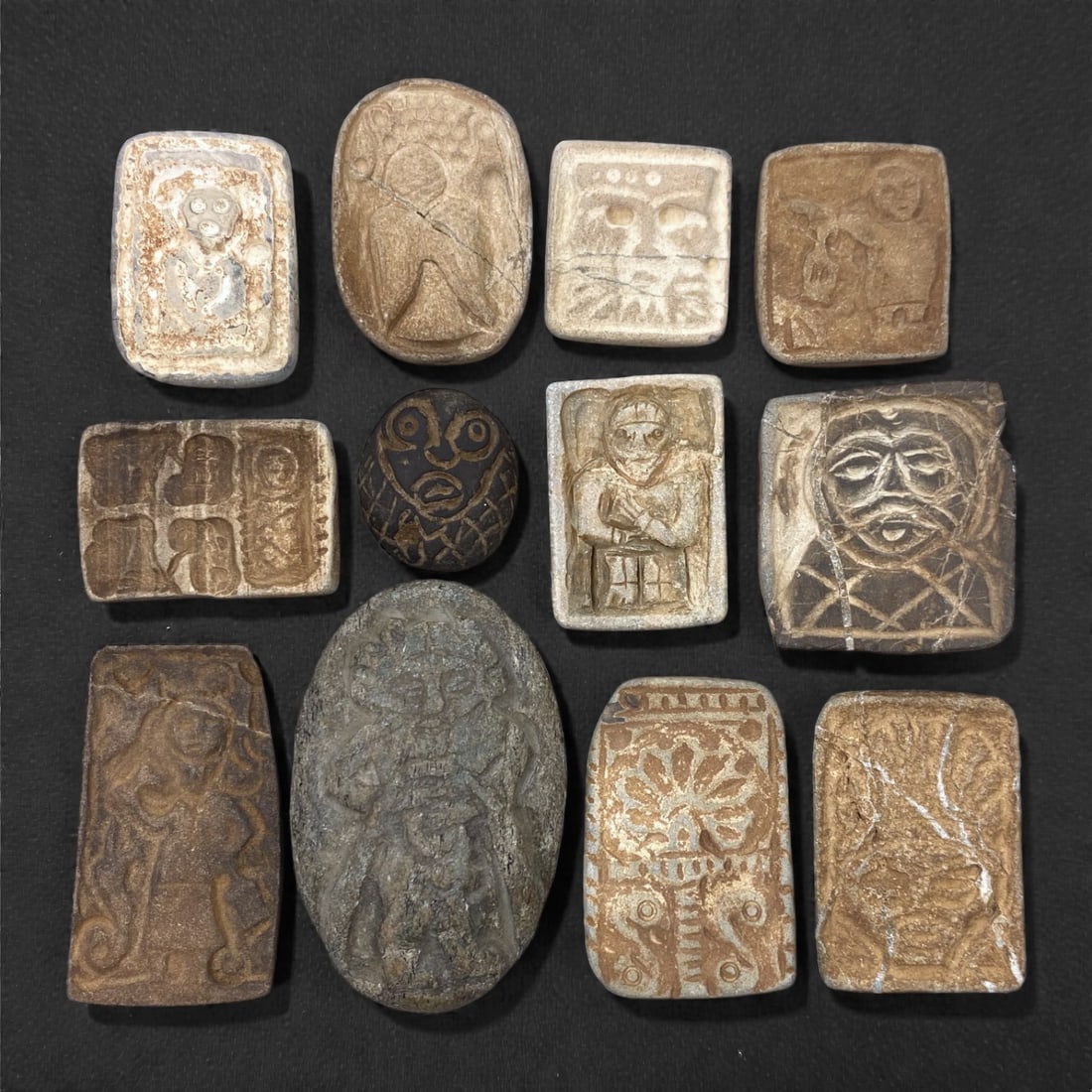 A Group of Medieval Christian Stone Devotional Objects, 12th-15th Century, 90W (1 of 1)