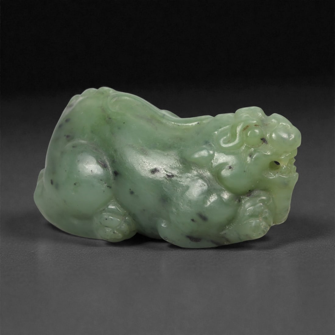Chinese Jade Pixiu Beast - Carved Stone Animal, 56ZD (1 of 3)